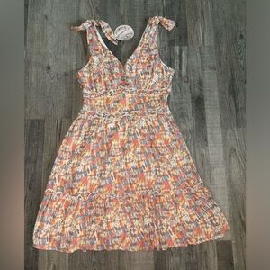 Gypsies & Moondust Orange Pink Sleeveless Sundress
